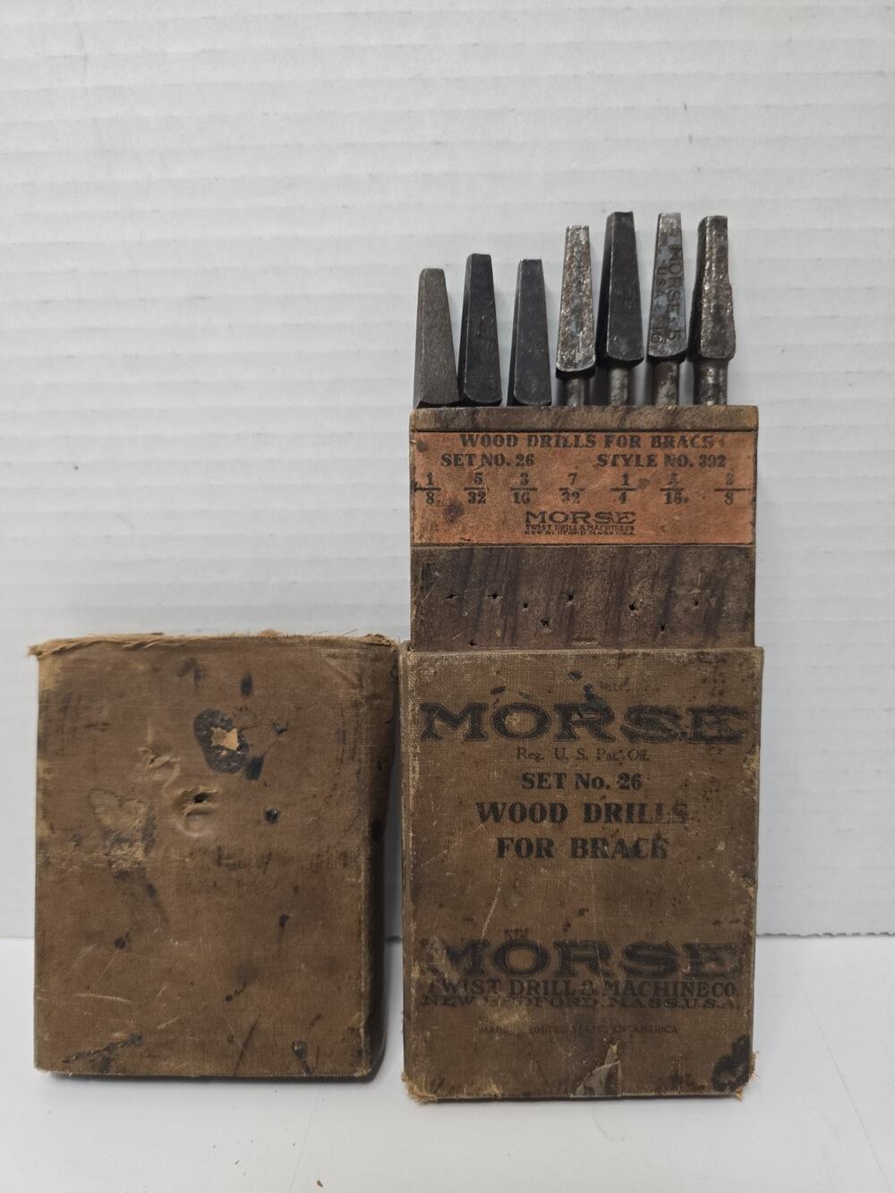 VTG Morse Twist Drill & Machine Co. Drill Bit Set No. 26 Wooden / paper 40's